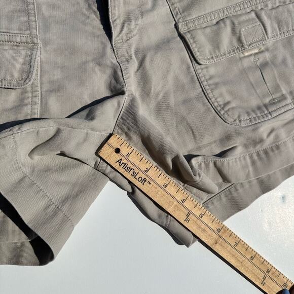 VTG Abercrombie & Fitch Shorts Women's Size 8 Tan 5" Utility Cargo High Rise Y2K - Picture 7 of 7